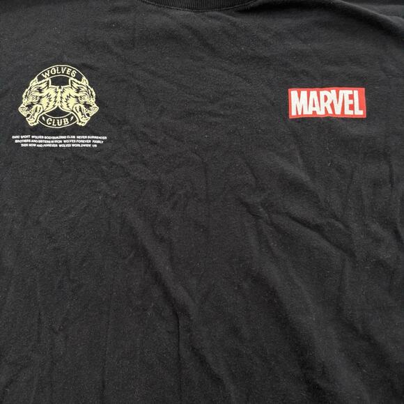 Darc Sport Marvel Wolverine Wolves Club Graphic T-Shirt Black Men's XXL - Picture 3 of 5